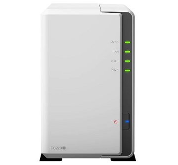 NAS Synology DS220j, procesor 1.4 GHz, Quad Core, 512MB DDR4, 2 Bay