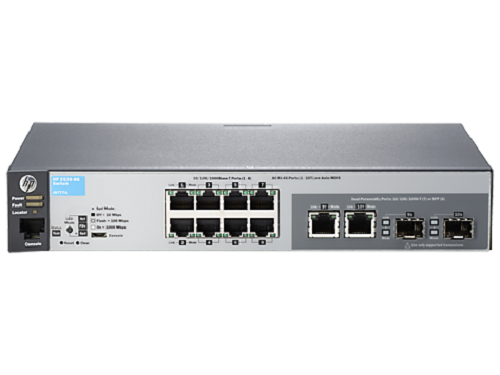 Switch HP 2530 8 porturi Gigabit + 2 porturi dual-personality Layer 2 managed
