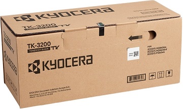 Toner original Kyocera TK-3200; negru, 40,000 pages A4 ISO/IEC 19752 pentru Kyocera ECOSYS P3260dn, M3860idn, M3860idnf