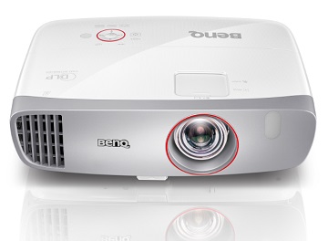 Videoproiector BENQ W1210ST, DLP 3D, Full HD, 2200 lm, 15.000:1, telecomanda, boxe, 2,5 Kg, alb
