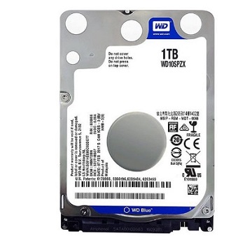HDD pentru notebook Western Digital WD10SPZX, 2.5 inch, 1TB, Blue, SATA3, 5400rpm, 128MB