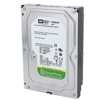 HDD Intern WD 3.5, 500GB, AV-GP, SATA 6 Gb/s, IntelliPower, 64MB